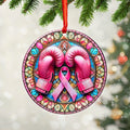 Breast Cancer Awareness Fixed Shape 2-Side Printed Acrylic Ornament – GNE 1828