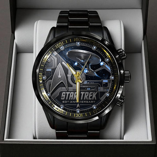 Star Trek Black Stainless Steel Watch - GNE7742