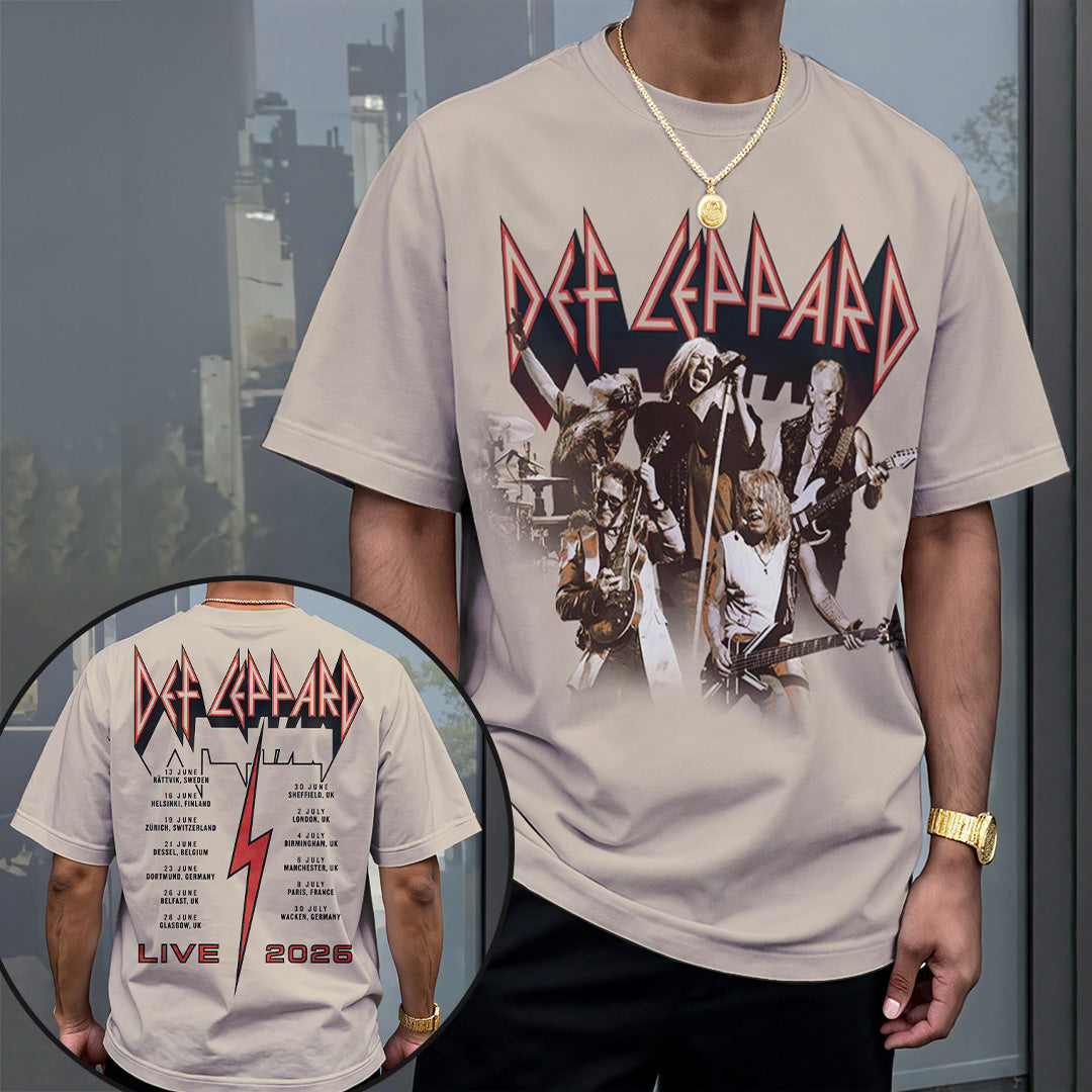 Def Leppard 2026 UK/EU Tour 3D Apparel – GNE8039