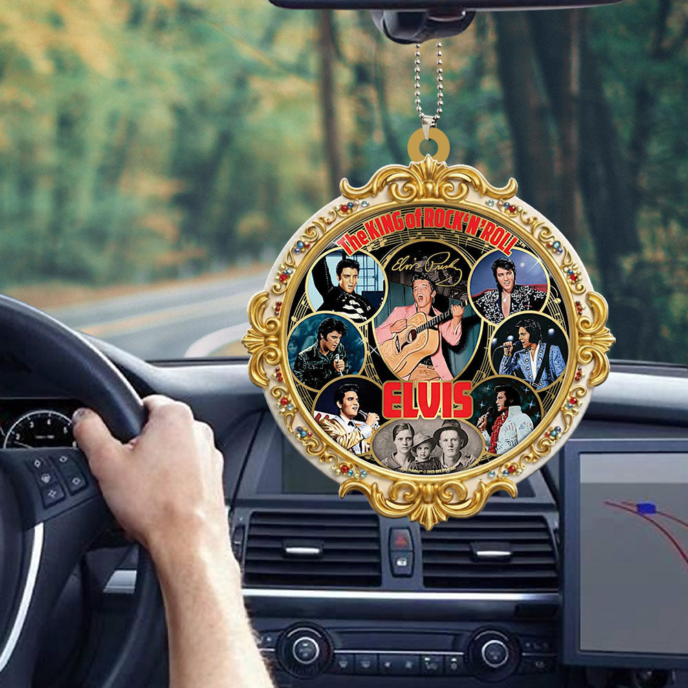 Elvis Presley Custom shape 2-sided Acrylic Car Ornament – GNENEW819