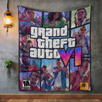 Grand Theft Auto VI Quilt Blanket - TANTN24032