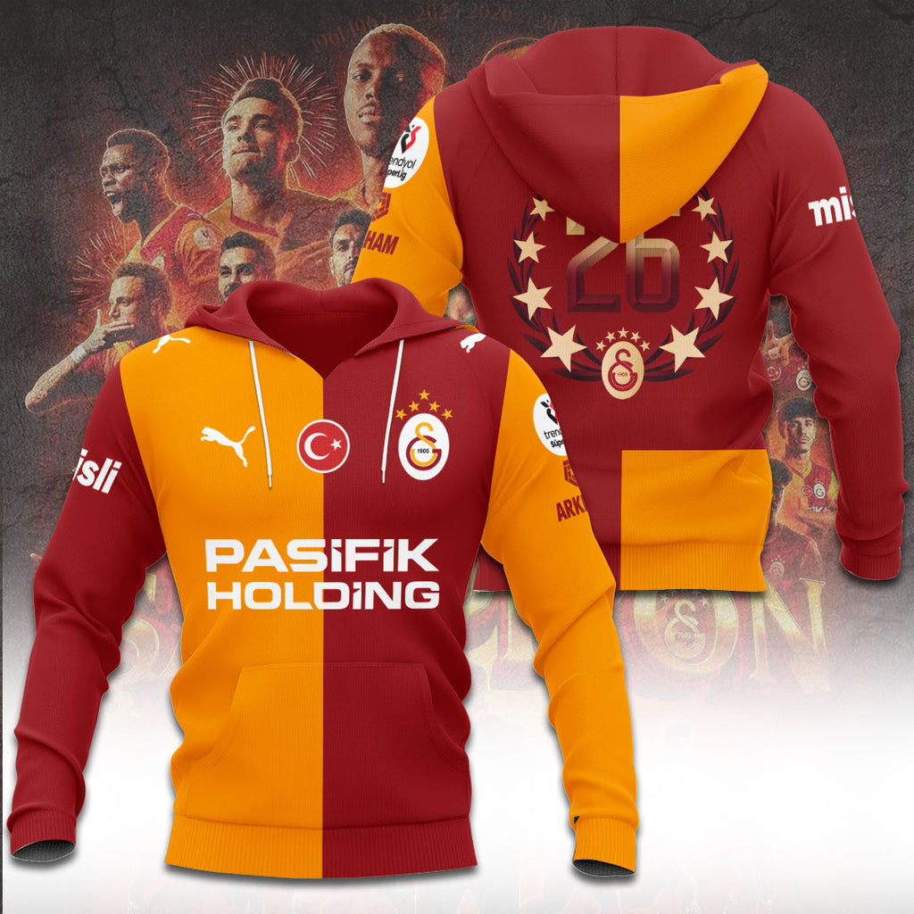 Galatasaray S.K. Turkish Champions 25/26 3D Apparel – TANTN22848