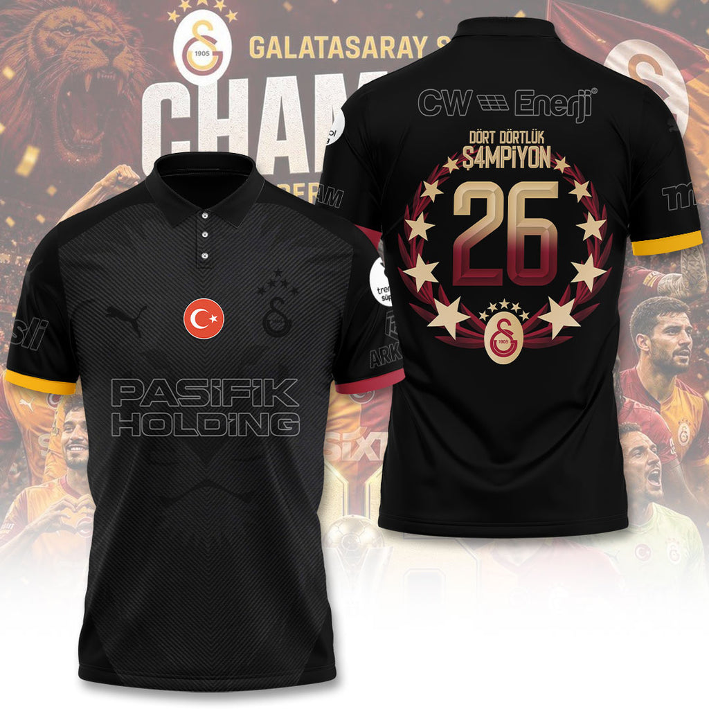 Galatasaray S.K. Turkish Champions 25/26 3D Apparel – TANTN22850