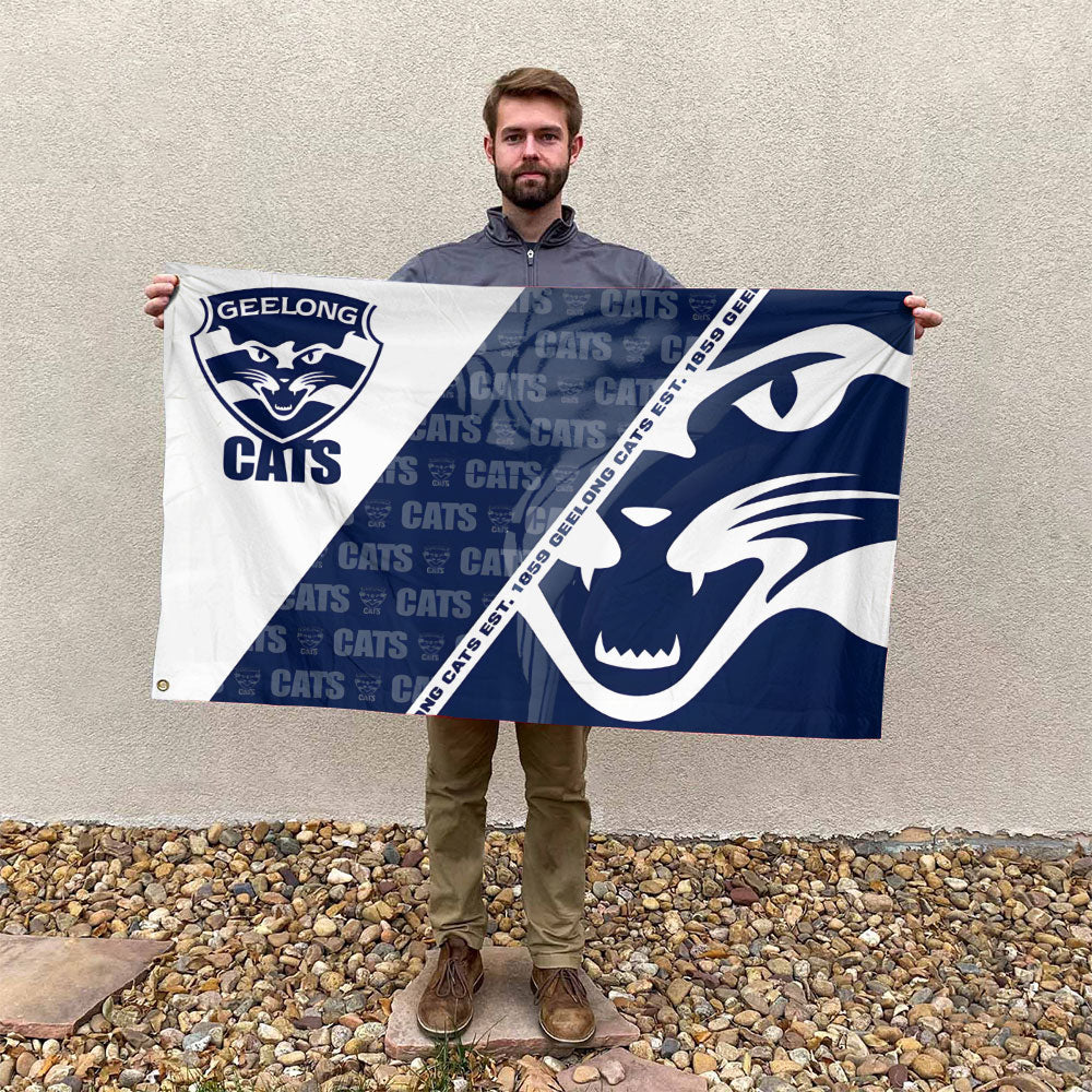 Geelong FC 3D Double-side House Flag – TANTN16484