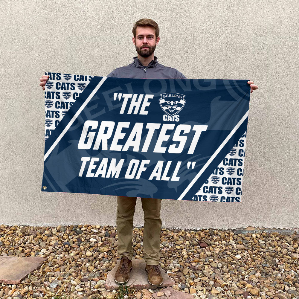 Geelong FC 3D Double-side House Flag – TANTN16486