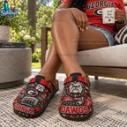 Georgia Bulldogs NCAA 3D Embossed Suede Clogs