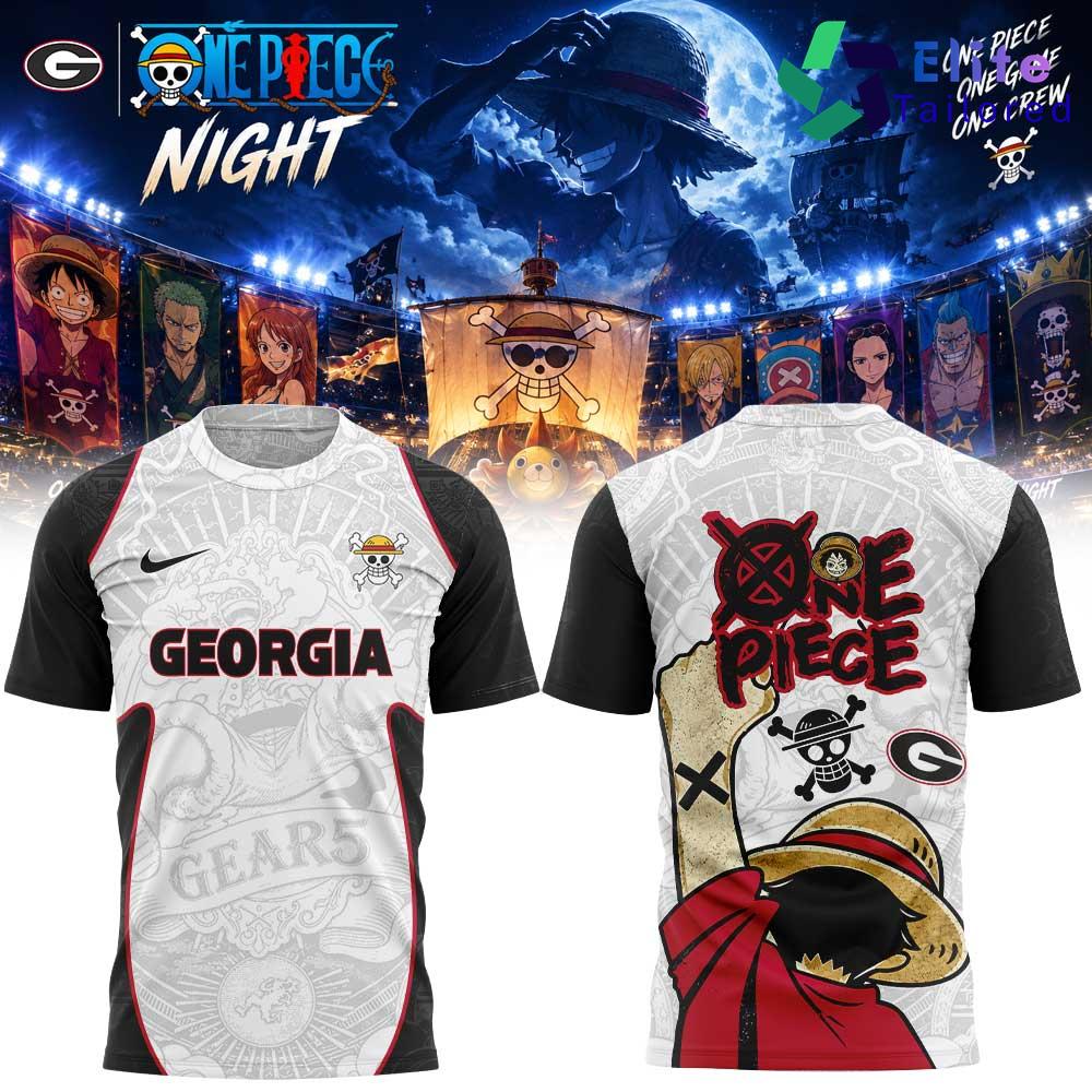 Georgia Bulldogs x One Piece Night 2026 Graphic T-Shirt