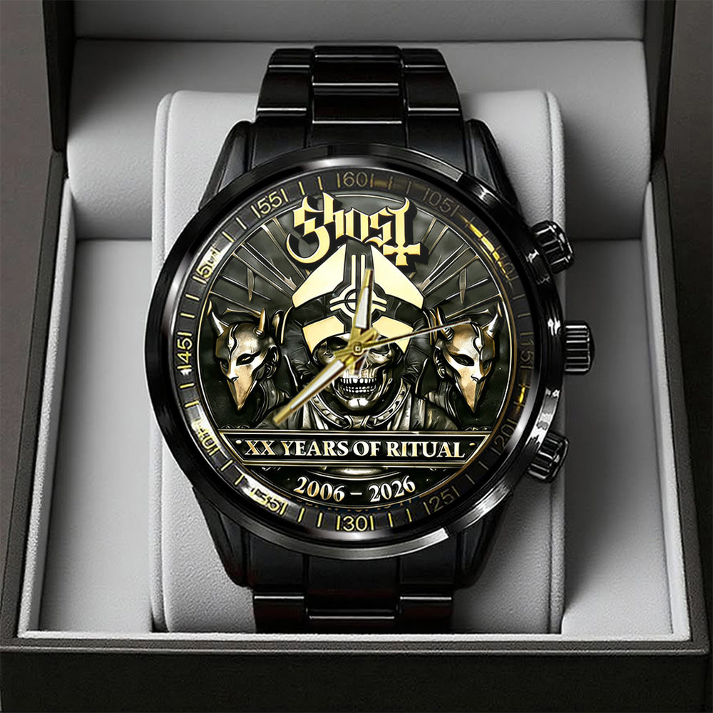 Ghost Band 20th Anniversary 2026 Black Stainless Steel Watch – TANTN19854