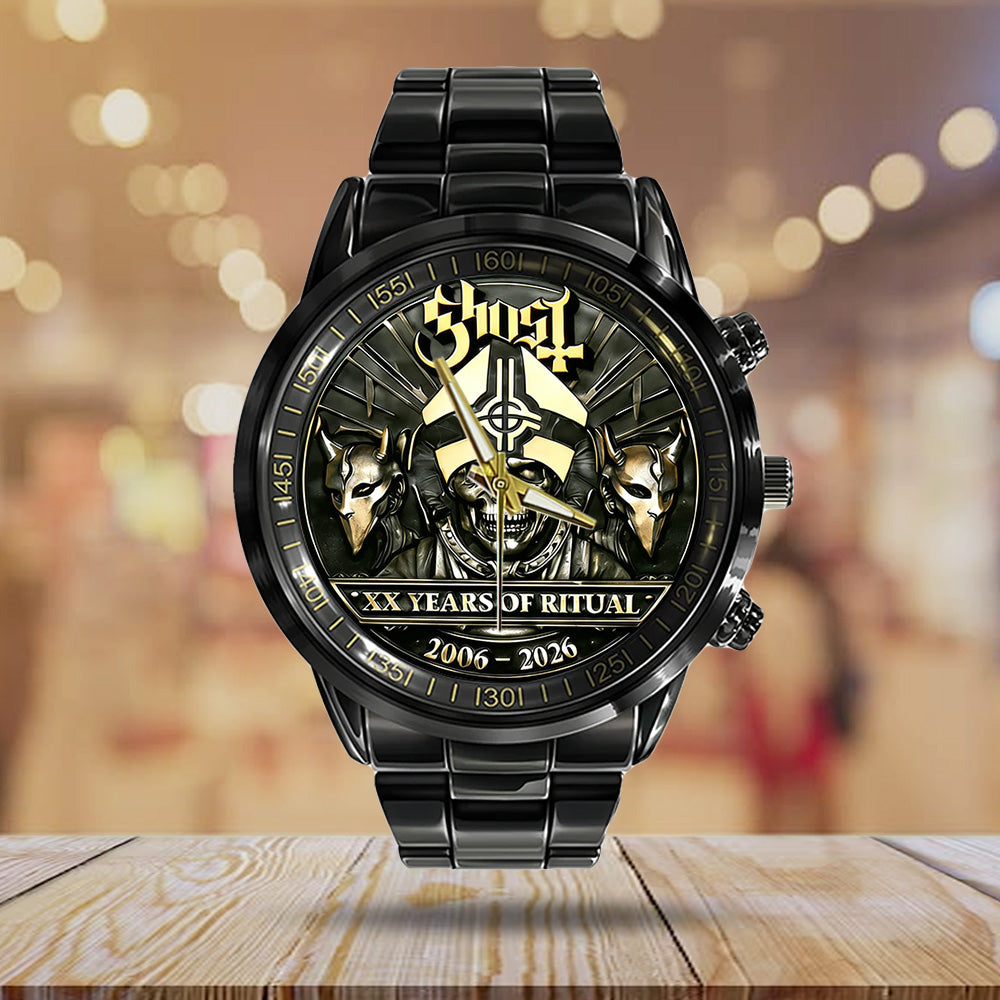 Ghost Band 20th Anniversary 2026 Black Stainless Steel Watch – TANTN19854