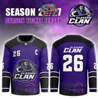 Glasgow Clan EIHL Season 2026-2027 Personalized Hockey Jersey