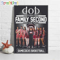 God First Family Second Then South Carolina Gamecocks 2024 NCAA Women’s Basketball Poster Canvas