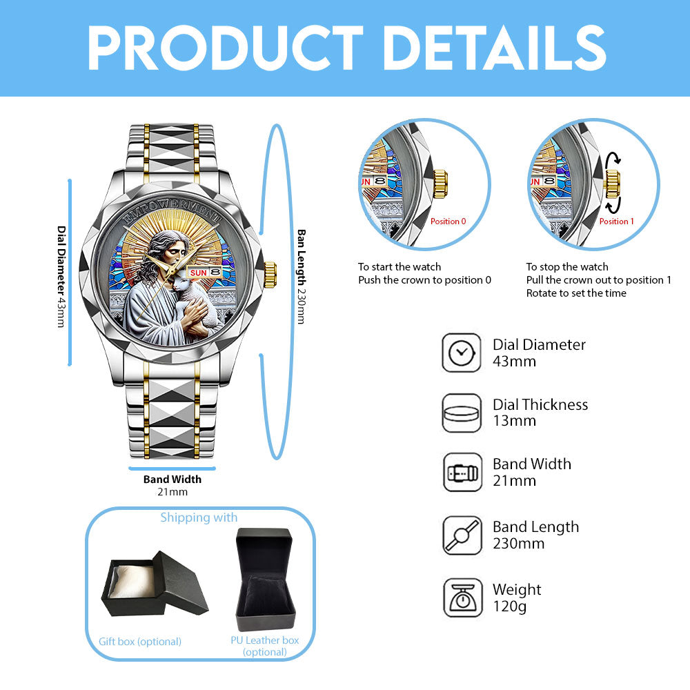 God Is Good Alloy Luxury Quartz Watch – TANTN 14668