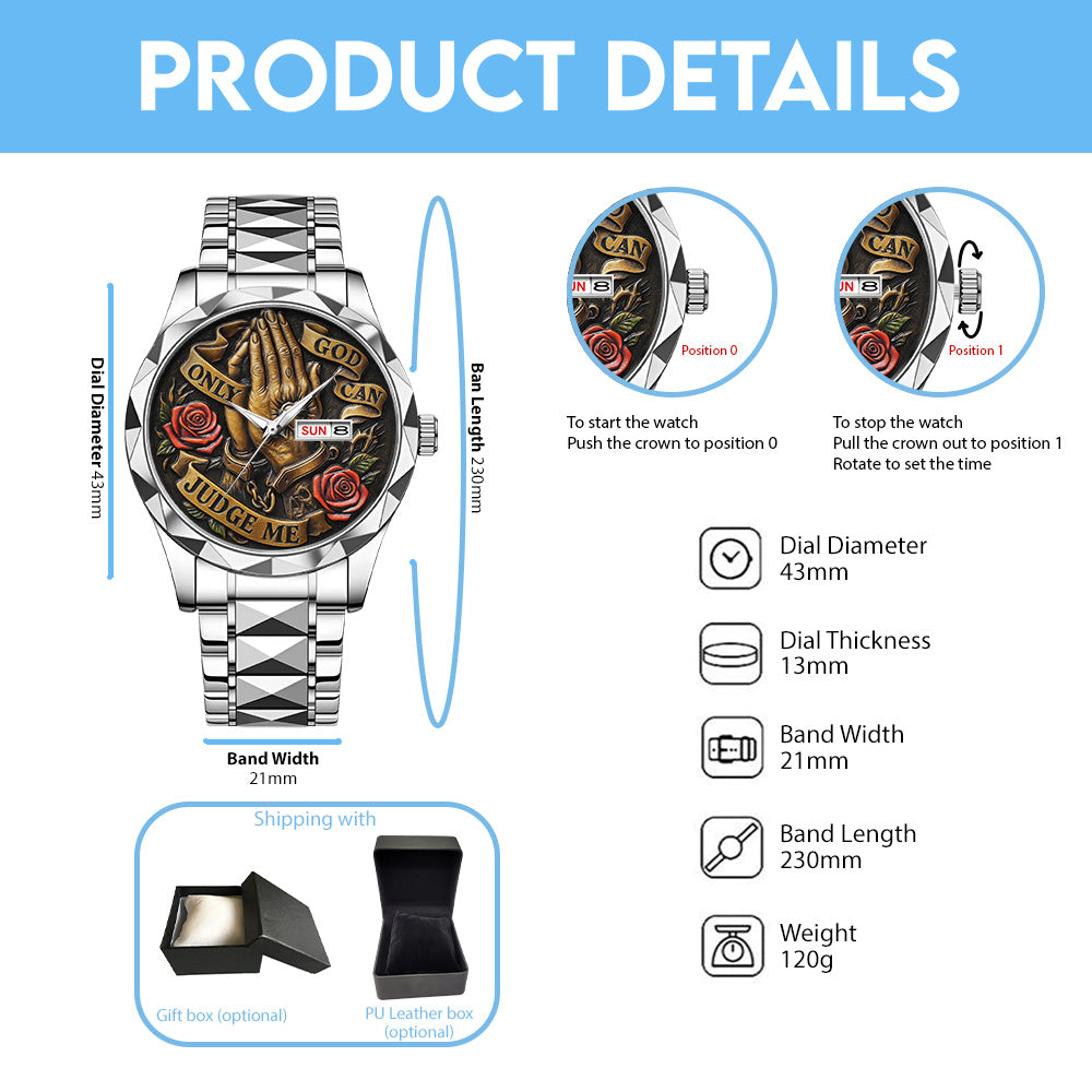 God Is Good Alloy Luxury Quartz Watch – TANTN 14885