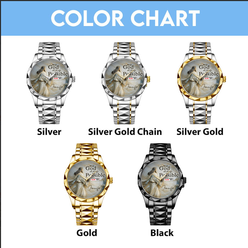 Personalized God Is Good Alloy Luxury Quartz Watch – TANTN15400