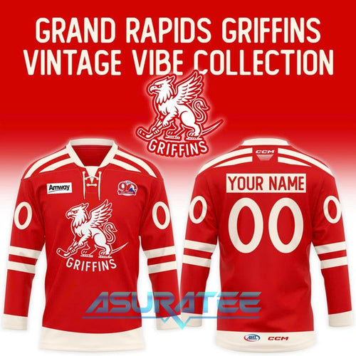 Grand Rapids Griffins Vintage Vibe Limited Edition Hockey Jersey