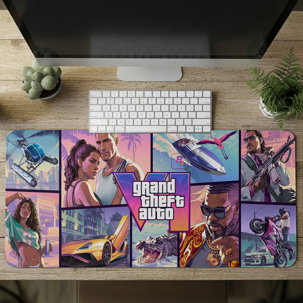 Grand Theft Auto VI Custom Gaming Desk Mat – GNE7186