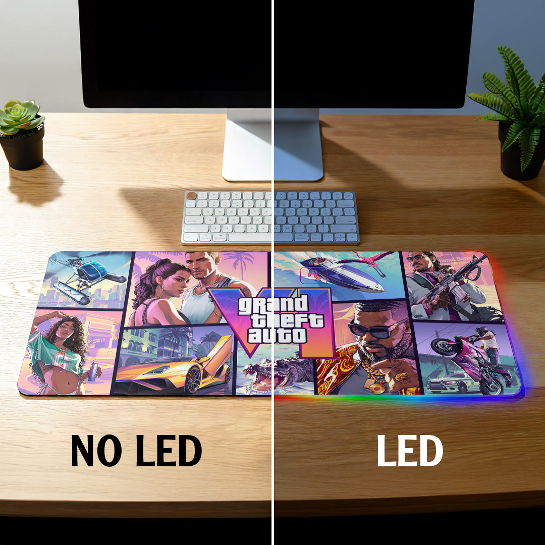 Grand Theft Auto VI Custom Gaming Desk Mat – GNE7186