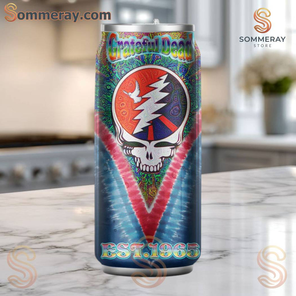 Grateful Dead Can Shaped Tumbler