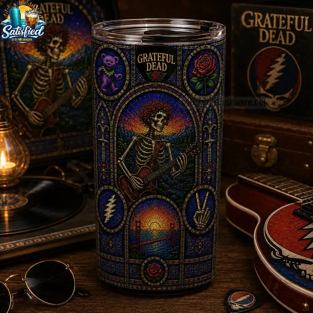 Grateful Dead Stained Limited Edition With Handle Tumbler