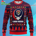 Grateful Dead X Nhl Florida Panthers Stealie Logo Ugly Christmas Sweater