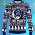 Grateful Dead X Nhl Toronto Maple Leafs Stealie Logo Ugly Christmas Sweater