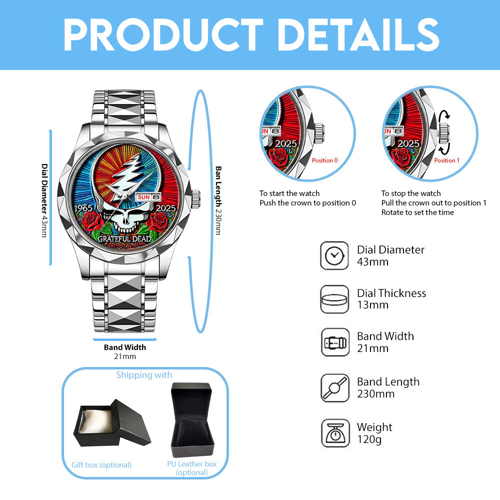 Grateful Dead Alloy Luxury Quartz Watch – TANTN 14401