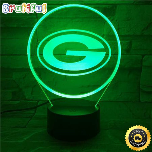 Green Bay Packers Night Light 3D LED Lamp