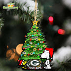 Green Bay Packers Snoopy Peanuts Custom Christmas Ornament Xmas Tree Decorations
