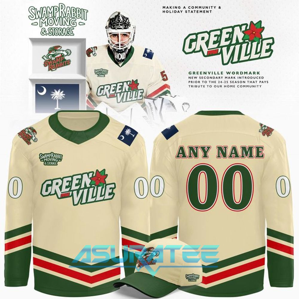 Greenville Swamp Rabbits Moving Storage Limited Edition Hockey Jersey