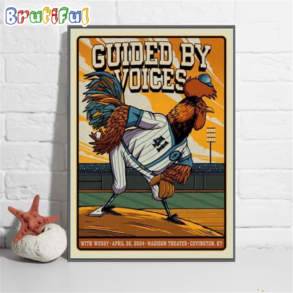 Guided By Voices Covington Ky April 2024 Tour Wall Art Poster Canvas