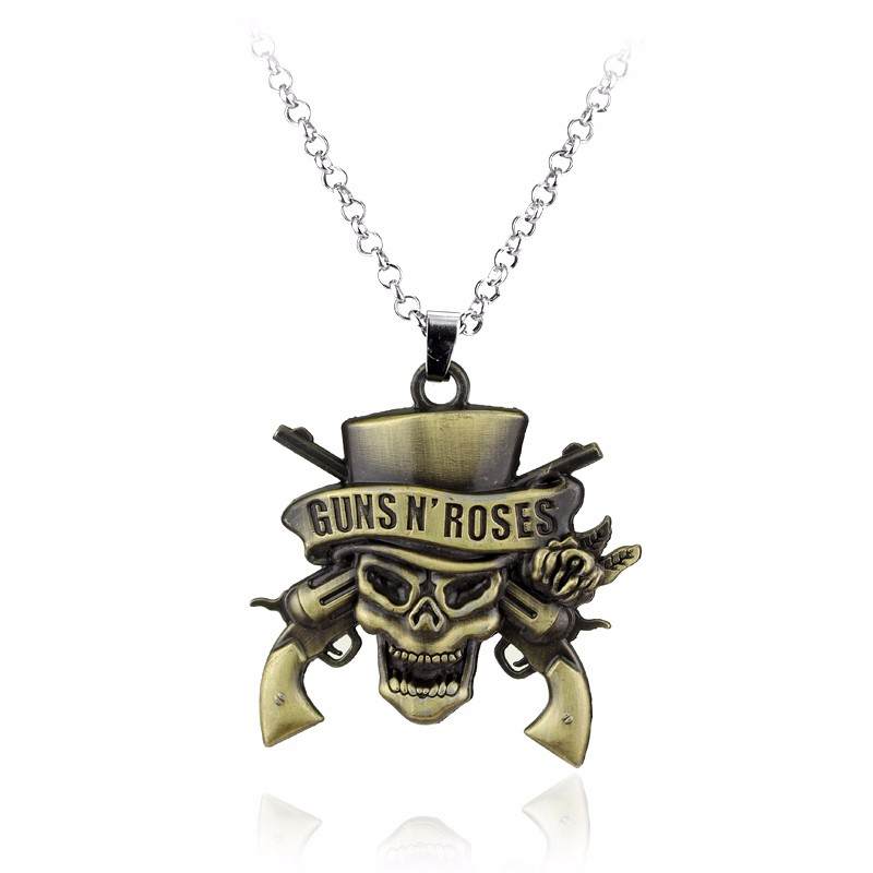 Guns N' Roses Alloy Pendant Necklace – MAITMDROP046