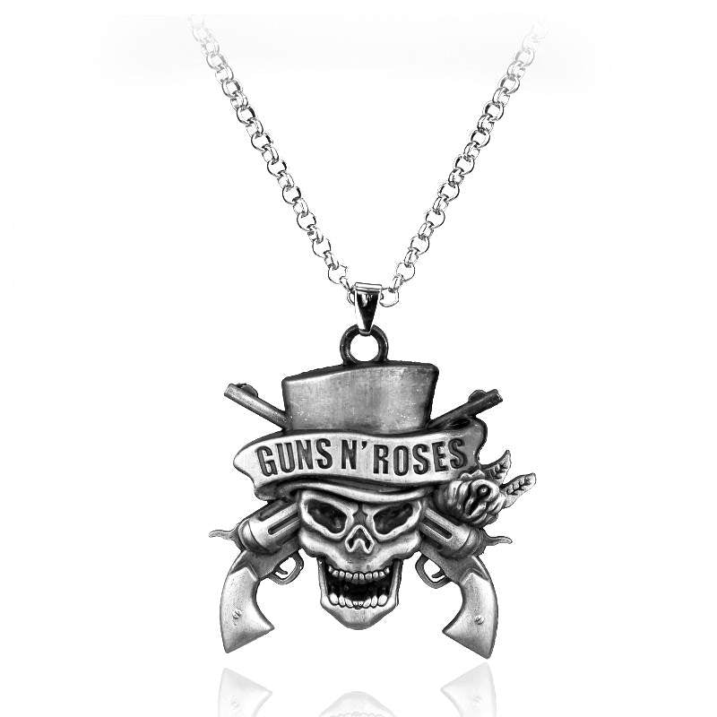 Guns N' Roses Alloy Pendant Necklace – MAITMDROP046