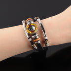 Guns N' Roses Braided Multilayer Punk Leather Bracelet – MAITMDROP113