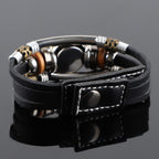 Guns N' Roses Braided Multilayer Punk Leather Bracelet – MAITMDROP113