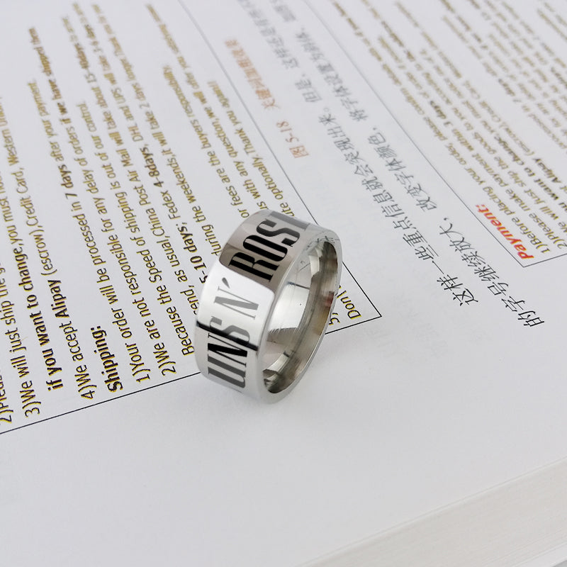 Guns N' Roses Titanium Steel Ring – MAITMDROP067
