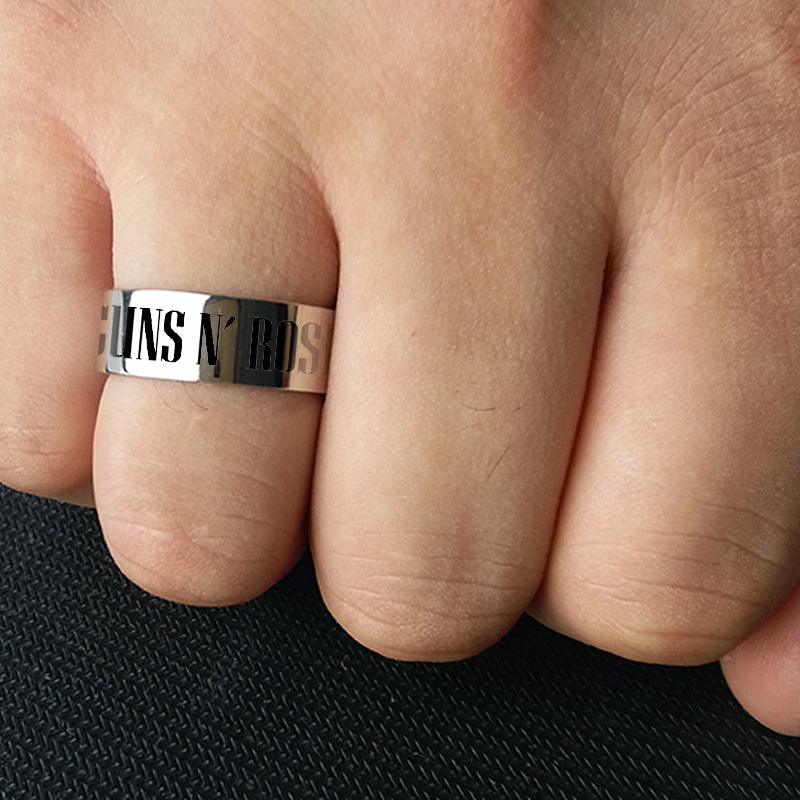 Guns N' Roses Titanium Steel Ring – MAITMDROP067