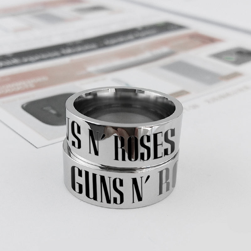 Guns N' Roses Titanium Steel Ring – MAITMDROP067