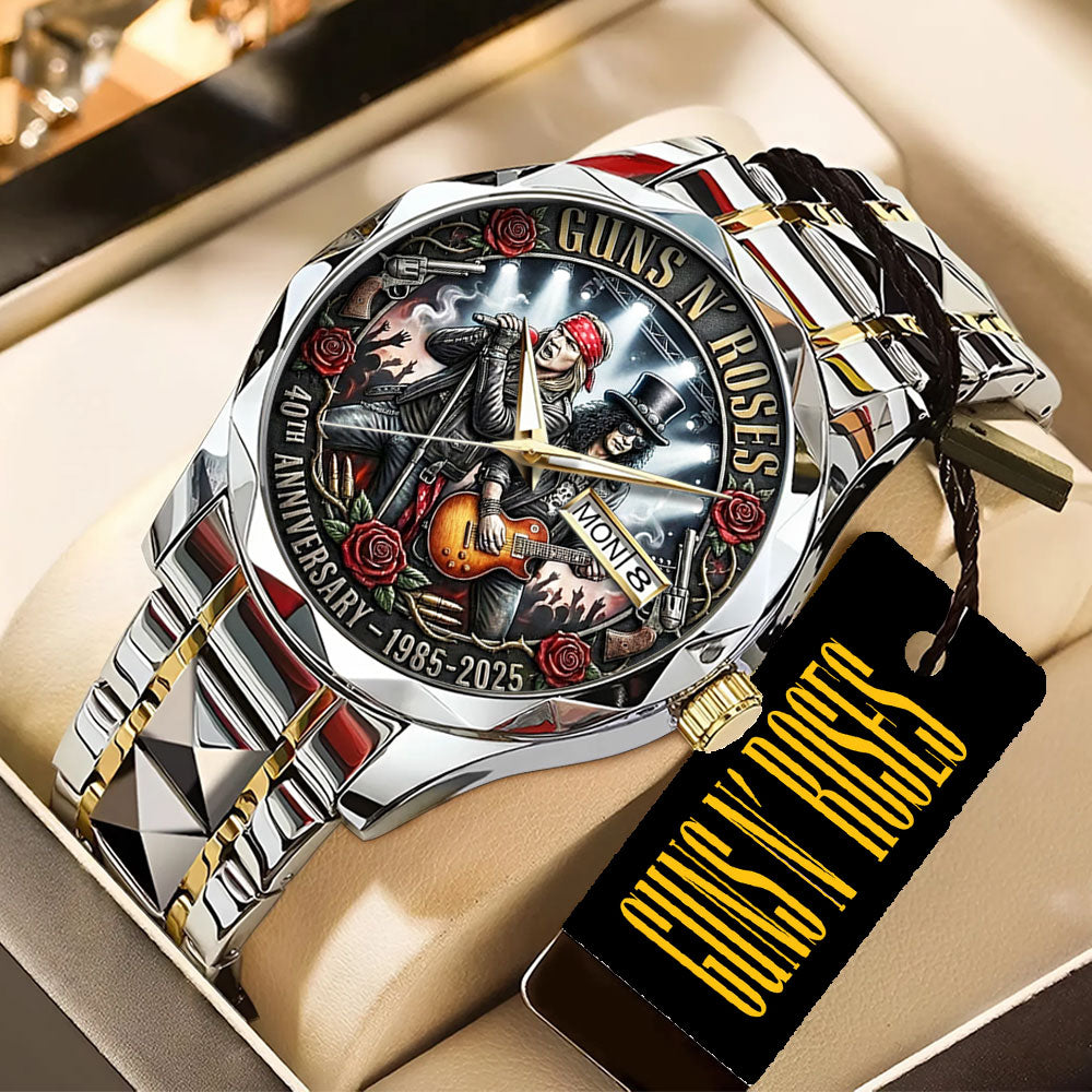 Guns N' Roses 40th Anniversary Alloy Luxury Quartz Watch – TANTN20911