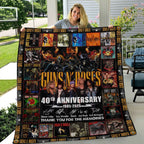 Guns N' Roses 40th Anniversary Quilt Blanket – TANTN22888