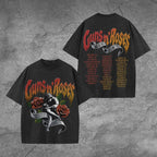 Guns N' Roses Tour 2026 2D Acid Washed Cotton T-Shirt – TANTN25381