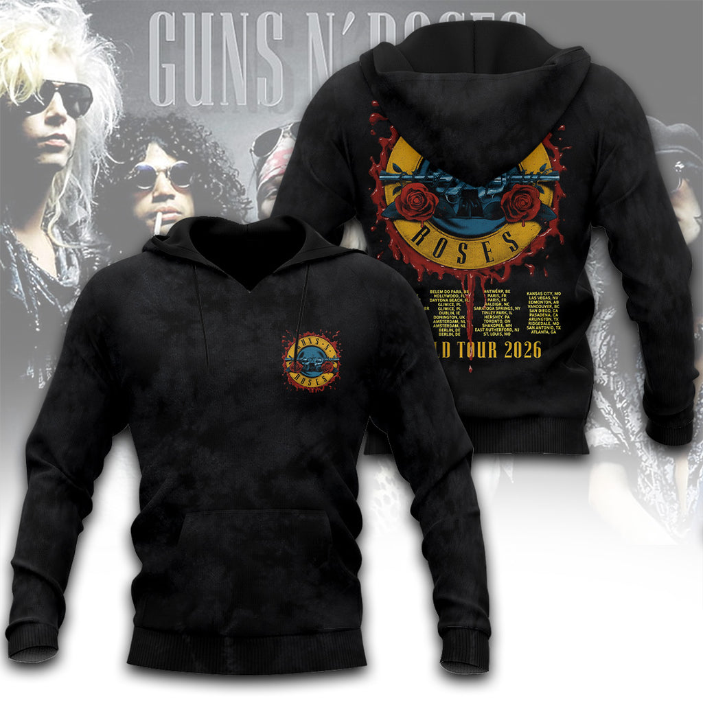 Guns N' Roses Tour 2026 3D Apparel – TANTN24299
