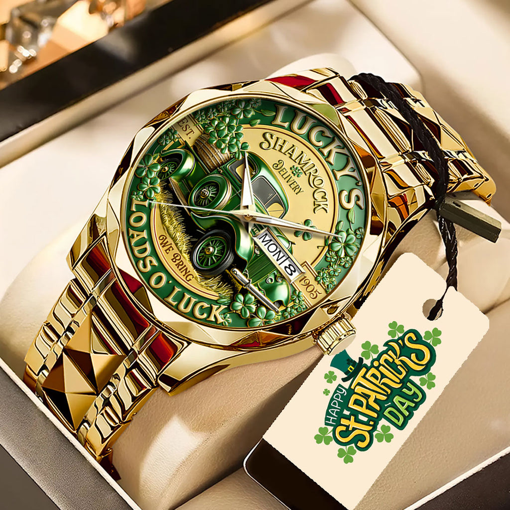 Happy St. Patrick's Day Alloy Luxury Quartz Watch – TANTN20185