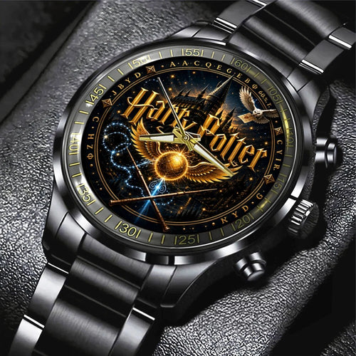 Harry Potter Black Stainless Steel Watch – TMTHU9268