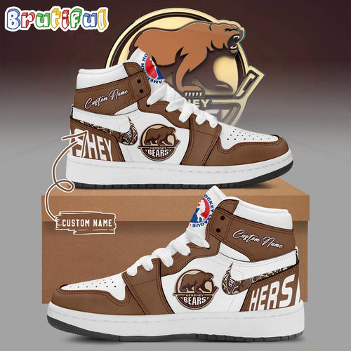 Hershey Bears 2024 Calder Cup Champion Custom Air Jordan 1 Hightop Shoes