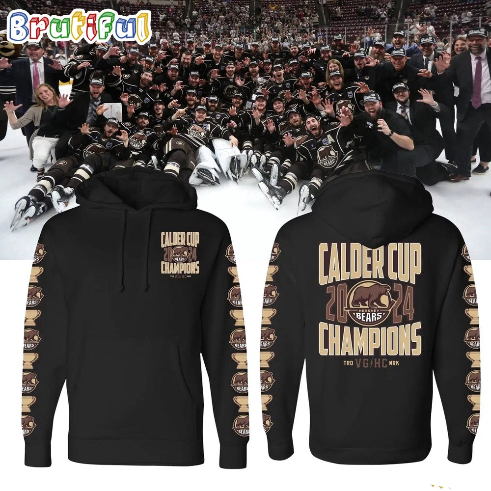 Hershey Bears 2024 Calder Cup Champions 3D Hoodie
