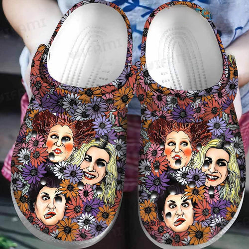 Hocus Pocus Witches Sanderson Sisters Floral Crocs