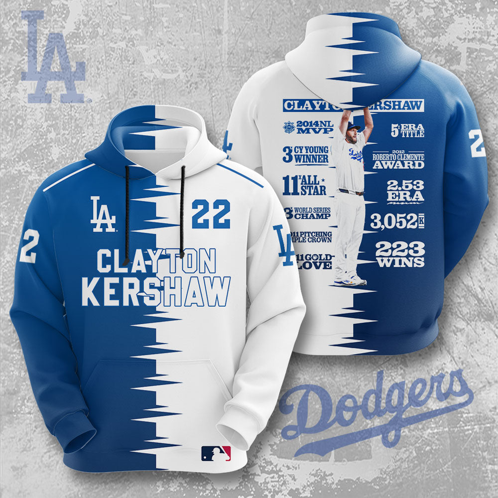 Los Angeles Dodgers x Clayton Kershaw 3D Apparel – TMTHU1899