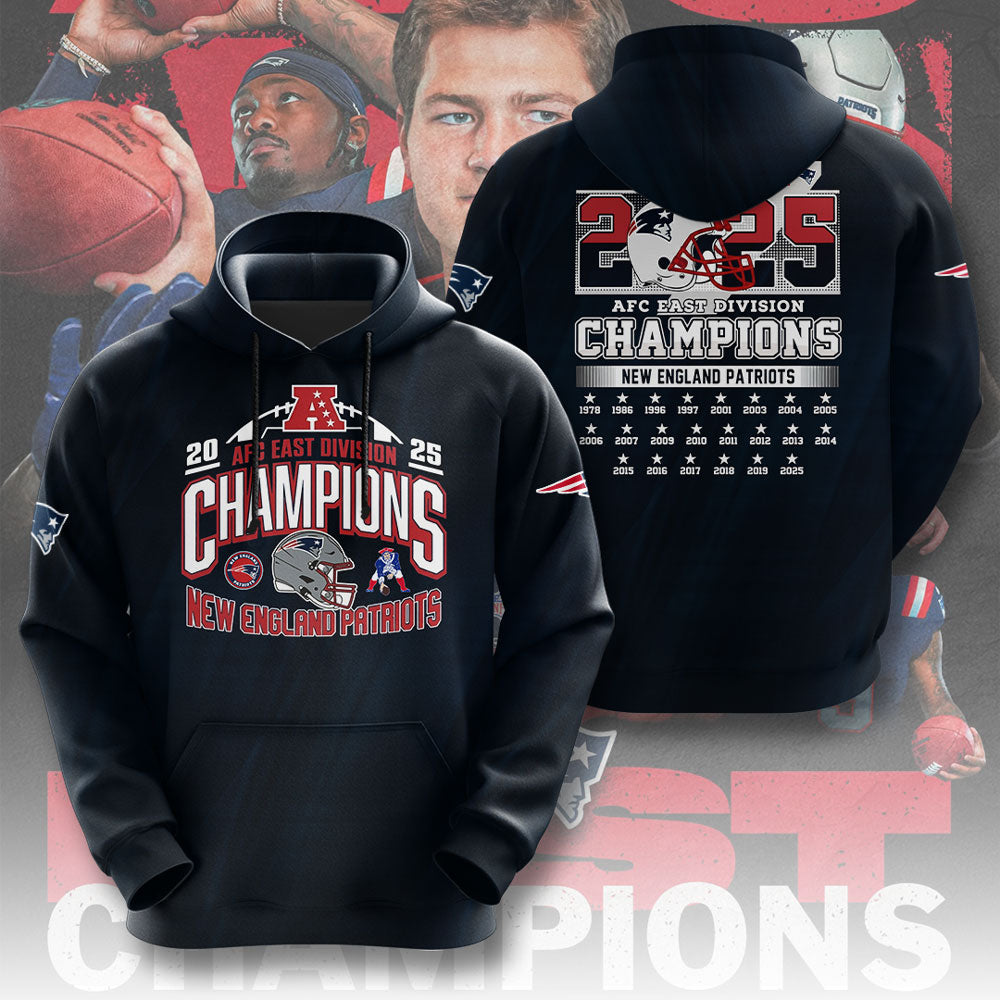 New England Patriots 3D Apparel – TMTHU2987