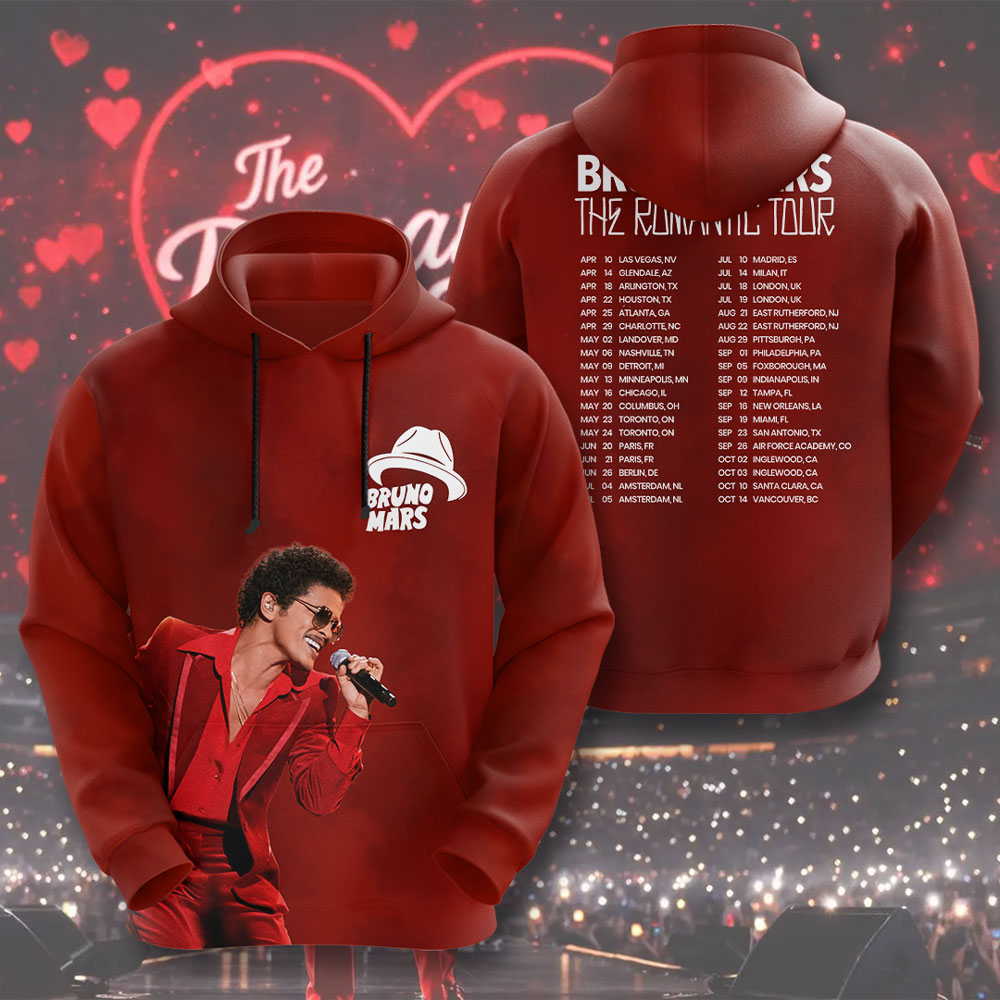Bruno Mars 3D Apparel – TMTHU3167