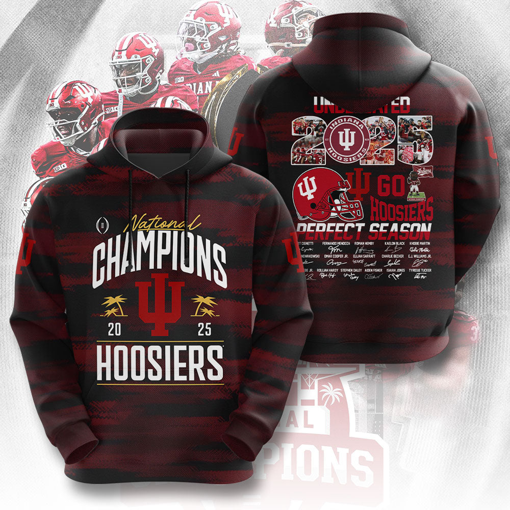 Indiana Hoosiers Football 3D Apparel – TMTHU3409